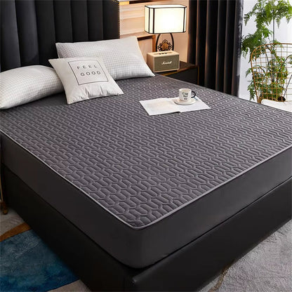 Comfort Haven | Waterproof Mattress Pad Cover with Latex Layer | Soft Cotton for Ultimate Protection