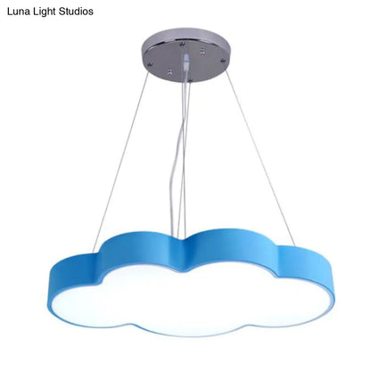 Cloud-Shaped LED Pendant Light for Kids Room, Nursery Overhead Fixture, Dimmable Acrylic Ceiling Lamp for Bedroom, Playroom Children's