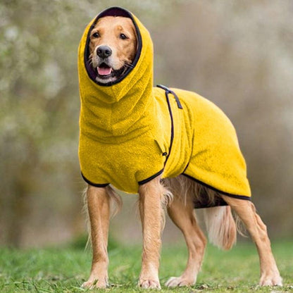 Pet Drying Robe Adjustable Microfiber Towel for Dogs Cats After Bath Grooming Quick-Dry Coat Small to Large Breeds Home Travel