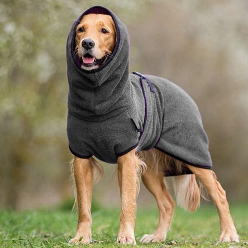 Pet Drying Robe Adjustable Microfiber Towel for Dogs Cats After Bath Grooming Quick-Dry Coat Small to Large Breeds Home Travel