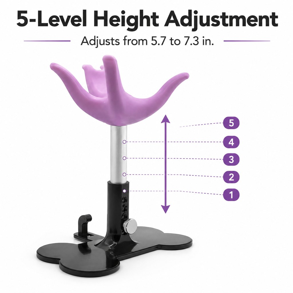 Ortekor Adjustable Dog Grooming Support Stand for Small Dogs – Helps Reduce Sitting During Trimming, Brushing & Drying