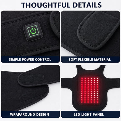 Ortekor Pet Red Light Therapy Vest for Dogs & Cats – 660nm + 850nm Near-Infrared for Back, Hip, Joint & Muscle Comfort – USB or Rechargeable