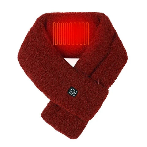 Heated Scarf Fleece USB-Powered 3 Heat Settings