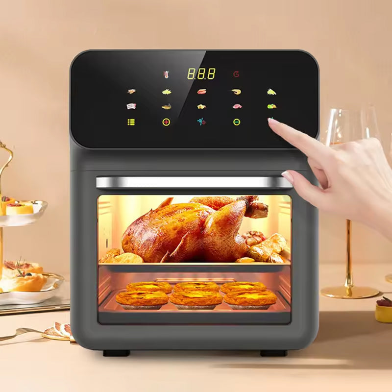 10-Quart Digital Air Fryer Oven with 18 Presets – Family-Size Countertop Cooker for Healthier Frying, Roasting & Baking