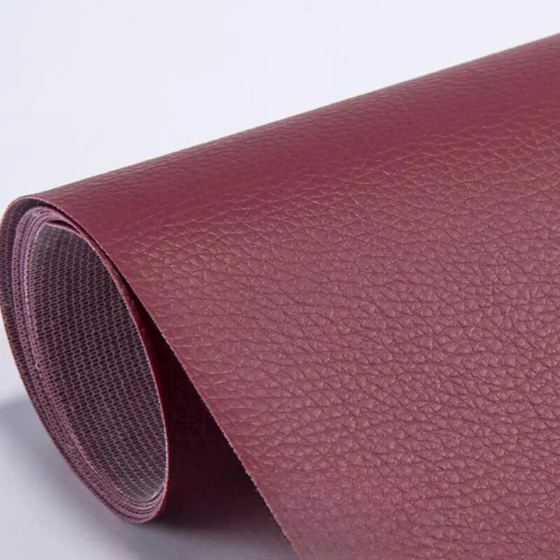 Peel-and-Stick Leather Repair Patches for Furniture, Car Seats & Bags – Cut-to-Fit, Waterproof Vinyl Sheet 20×54 in