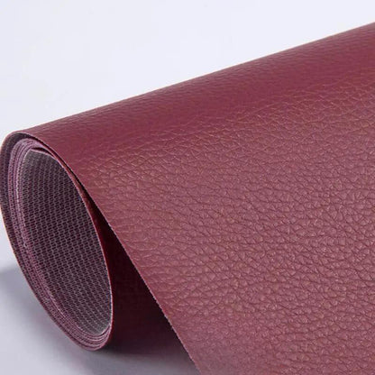 Peel-and-Stick Leather Repair Patches for Furniture, Car Seats & Bags – Cut-to-Fit, Waterproof Vinyl Sheet 20×54 in