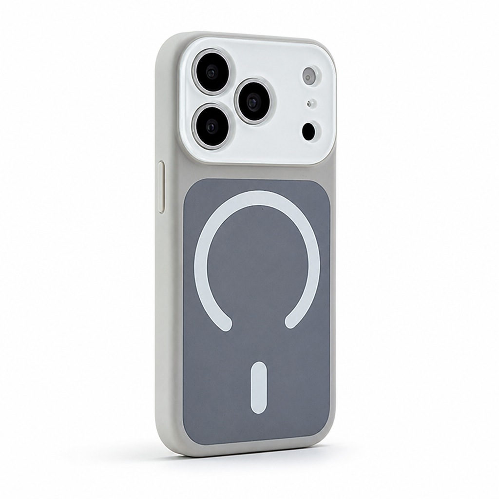 Reinforced-Corner Magnetic Phone Case with Drop Protection & Wireless Charging Alignment for iPhone 13-17 Series