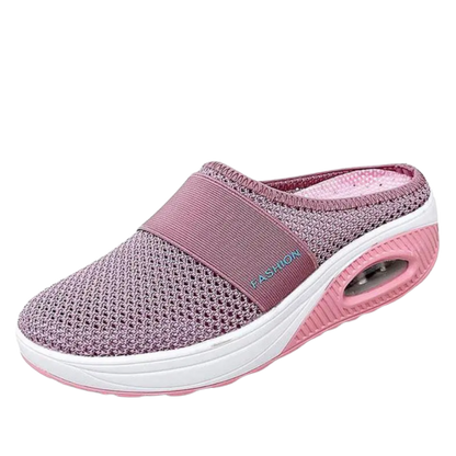 Cushioned Orthopedic Slip-On Shoes for Women | Diabetic-Friendly Walking Sneakers with Arch Support & Breathable Mesh | Therapeutic Footwear