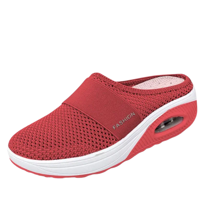 Cushioned Orthopedic Slip-On Shoes for Women | Diabetic-Friendly Walking Sneakers with Arch Support & Breathable Mesh | Therapeutic Footwear