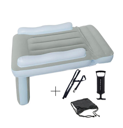 Ortekor CloudNap | Inflatable Travel Bed for Kids with Airplane Design | Lightweight & Portable Comfort