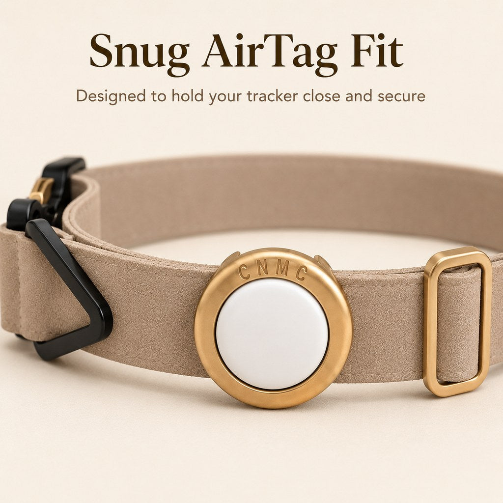 Ortekor AirTag-Compatible Pet Collar Holder for Cats & Small Dogs - No-Dangle Tracker Protection for Home, Walks & Everyday Pet Safety