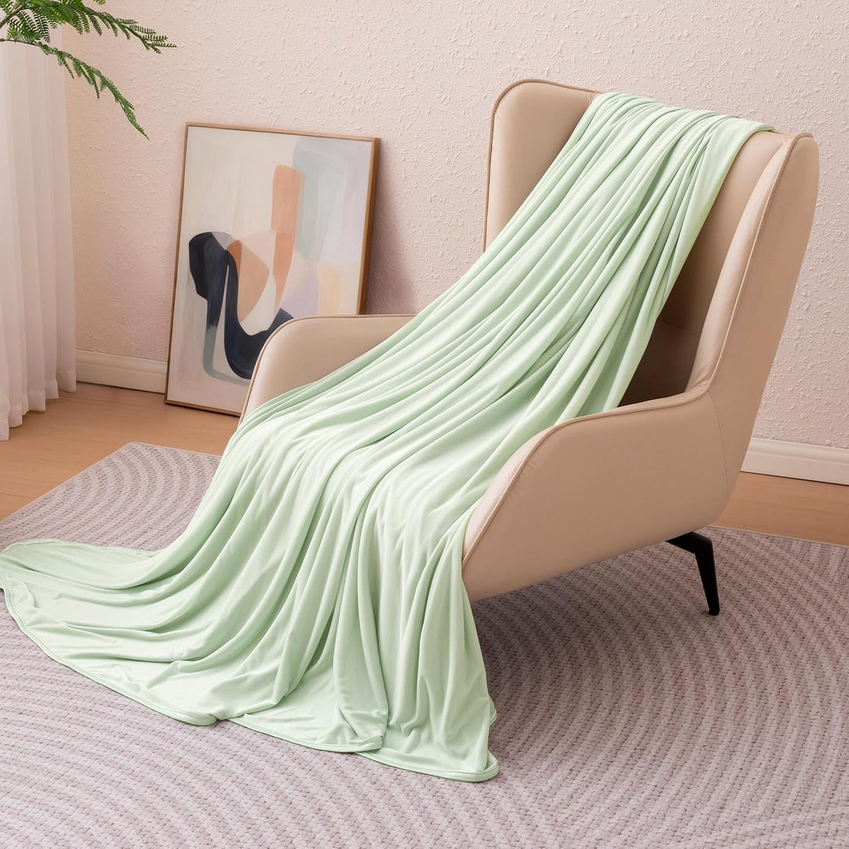 Cooling Comfort | Reversible Lightweight Blanket for Hot Sleepers | Soft Thin Throw for Bed & Couch