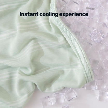 Cooling Comfort | Reversible Lightweight Blanket for Hot Sleepers | Soft Thin Throw for Bed & Couch