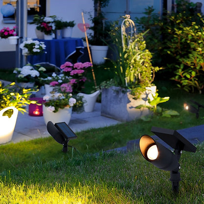 Adjustable LED Accent Light 2.4 Inch Stake Spot for Yard Tree Shrub Path Driveway Patio Weather-Resistant Aluminum Housing Warm White 3000K
