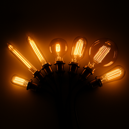 E27 Filament Incandescent Bulb 40W Warm White Glass Vintage Edison Style for Pendant Fixtures Dining Room Bedroom Cafe Restaurant Ambient De