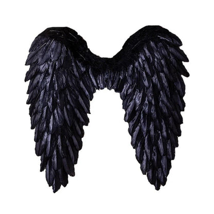 Feathered Angel Wings for Adults & Kids - Lightweight Costume Accessory for Halloween, Theater, Cosplay & Photoshoots