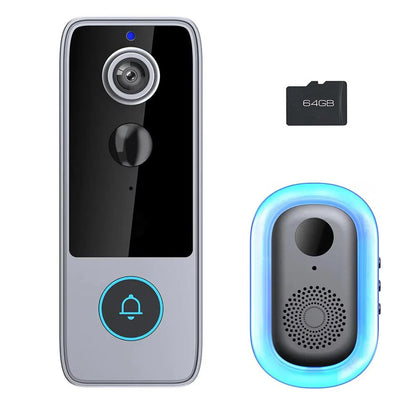 Smart Wireless Video Doorbell with HD Camera, Two-Way Talk & Motion Alerts – No Monthly Fees, Weather Resistant, Night Vision for Front