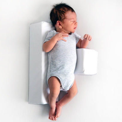 Infant Sleep Positioner Wedge for Safe Back Sleeping | Breathable Foam Body Support Cushion for Newborns | Crib Safety Bolster for Babies