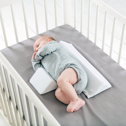 Infant Sleep Positioner Wedge for Safe Back Sleeping | Breathable Foam Body Support Cushion for Newborns | Crib Safety Bolster for Babies