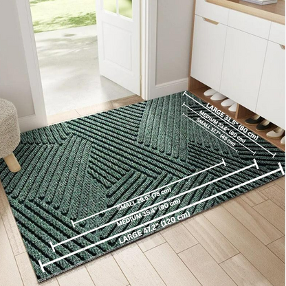 Non-Slip Indoor Outdoor Door Mat | Dirt Trapper Entryway Rug for Home & Patio | Heavy Duty Entrance Floor Mat