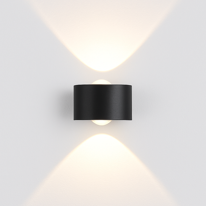 Modern LED Outdoor Wall Light Fixture Black or White for Porch, Garden & Entryway Lighting