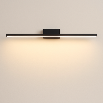 LED Bathroom Vanity Light Fixture – Slim Rectangular Wall Sconce for Mirror Lighting – Metal Bar Mount – Modern Design for Powder Room