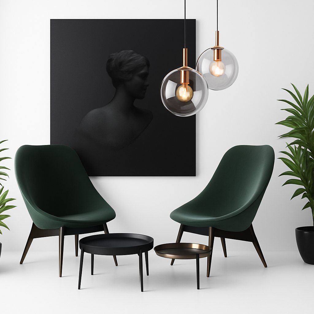 Glass Globe Wall Sconce with Metal Arm | Modern Industrial Hanging Sphere Light Fixture for Living Room, Bedroom & Dining