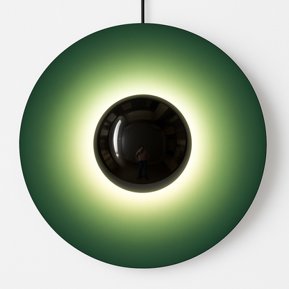 Uplight Metal Disc Wall Sconce Modern Round Circle LED Wall Lamp Painted Finish for Bedroom Living Room Entryway Dining Room