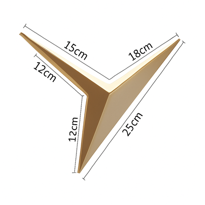 Modern Triangular Metal LED Wall Sconce – Contemporary Geometric Lighting for Living Room, Bedroom & Office
