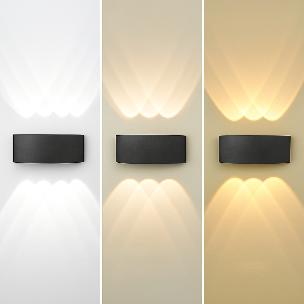 Star-Shaped LED Wall Sconce Light Modern Up Down Indoor Fixture Bedroom Hallway Kitchen