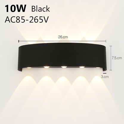 Star-Shaped LED Wall Sconce Light Modern Up Down Indoor Fixture Bedroom Hallway Kitchen