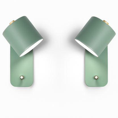 Modern Metal Wall Sconce with Up & Down Light | E27 LED Compatible | Painted Iron Fixture for Bedroom, Hallway, Living Room | Minimalist