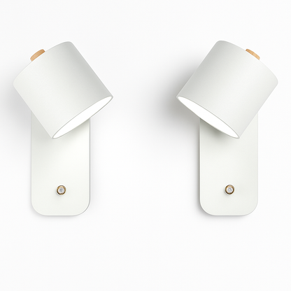 Modern Metal Wall Sconce with Up & Down Light | E27 LED Compatible | Painted Iron Fixture for Bedroom, Hallway, Living Room | Minimalist