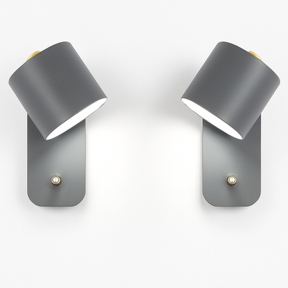 Modern Metal Wall Sconce with Up & Down Light | E27 LED Compatible | Painted Iron Fixture for Bedroom, Hallway, Living Room | Minimalist