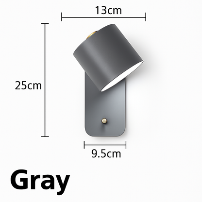 Metal Wall Sconce with Dual-Direction Glow E27 Socket Touch Control Perfect for Bedrooms Hallways and Reading Nooks Modern Minimalist Up-Dow
