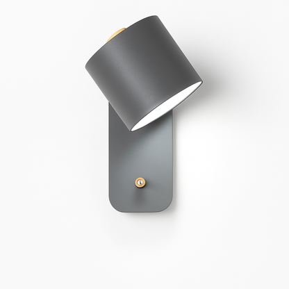 Metal Wall Sconce with Dual-Direction Glow E27 Socket Touch Control Perfect for Bedrooms Hallways and Reading Nooks Modern Minimalist Up-Dow