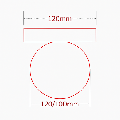 Compact Round Wall Sconce Modern Up Down Light Fixture Metal Bedroom Hallway Accent Lighting for Entryway, Bedside, Living Room &