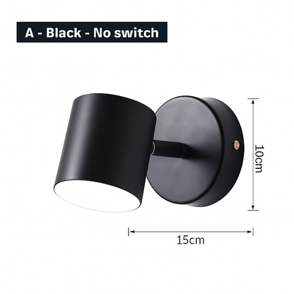Contemporary Dual-Direction LED Wall Sconce for Bedroom Hallway Reading Nook Accent Lighting