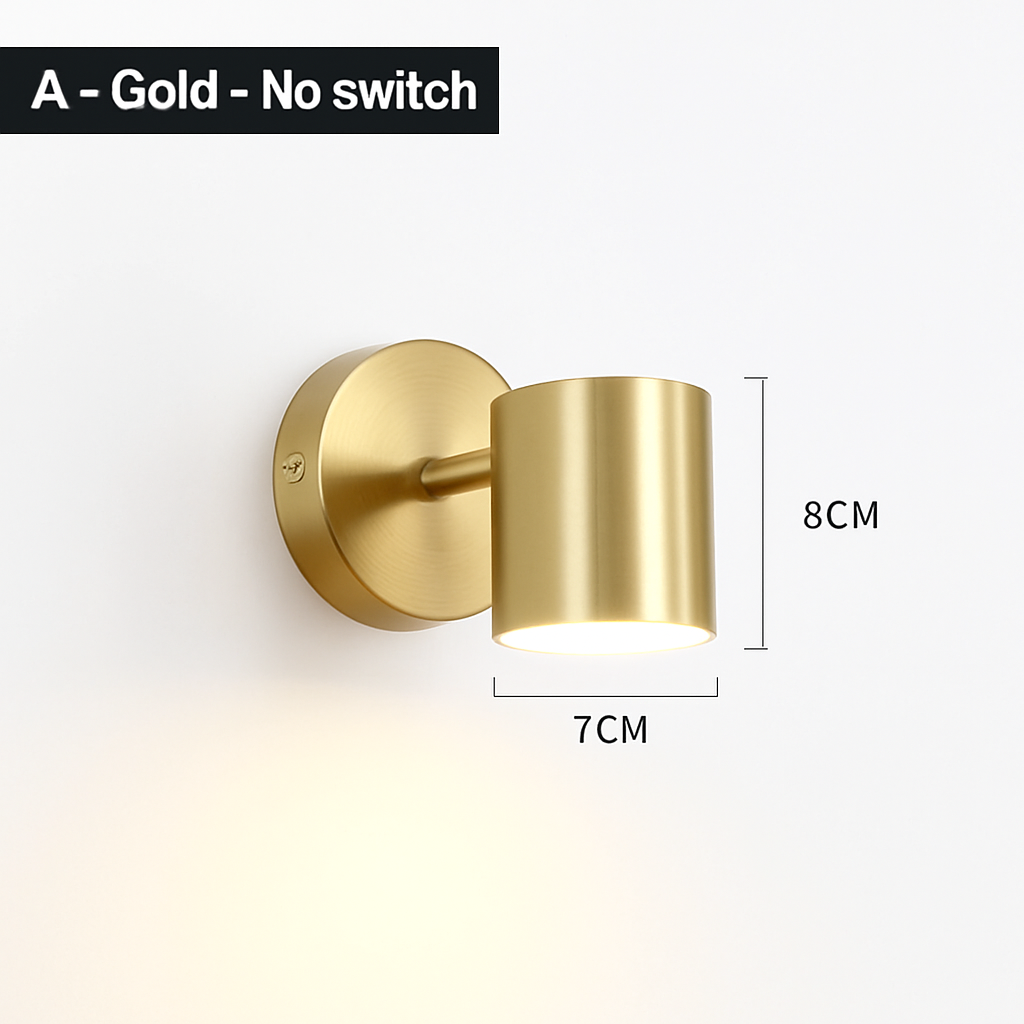 Contemporary Dual-Direction LED Wall Sconce for Bedroom Hallway Reading Nook Accent Lighting
