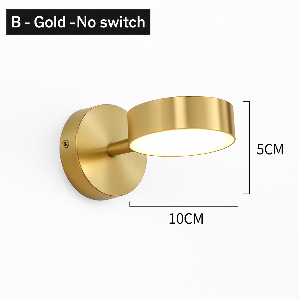Contemporary Dual-Direction LED Wall Sconce for Bedroom Hallway Reading Nook Accent Lighting