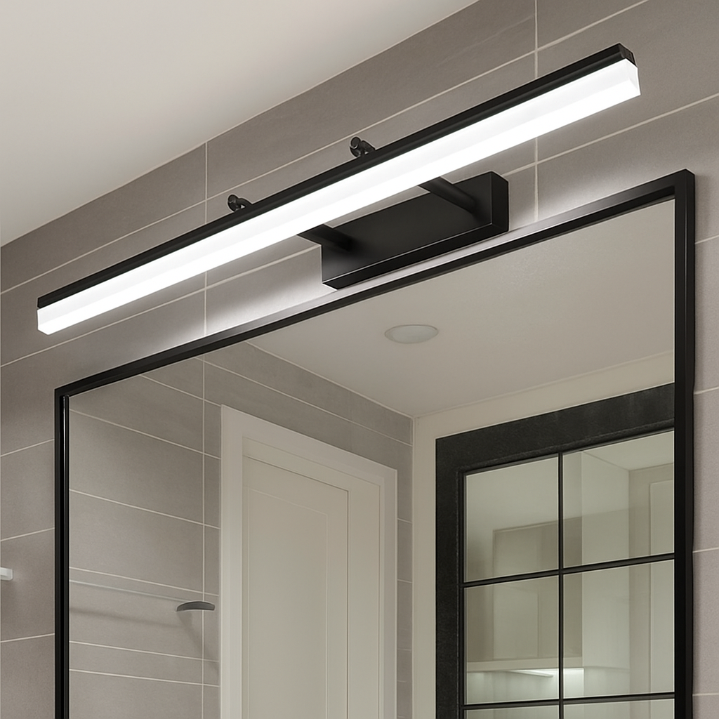 Adjustable LED Bathroom Vanity Light 20 in Aluminum Wall Sconce for Mirror Artwork Hallway Modern Linear Fixture Warm Cool Lighting