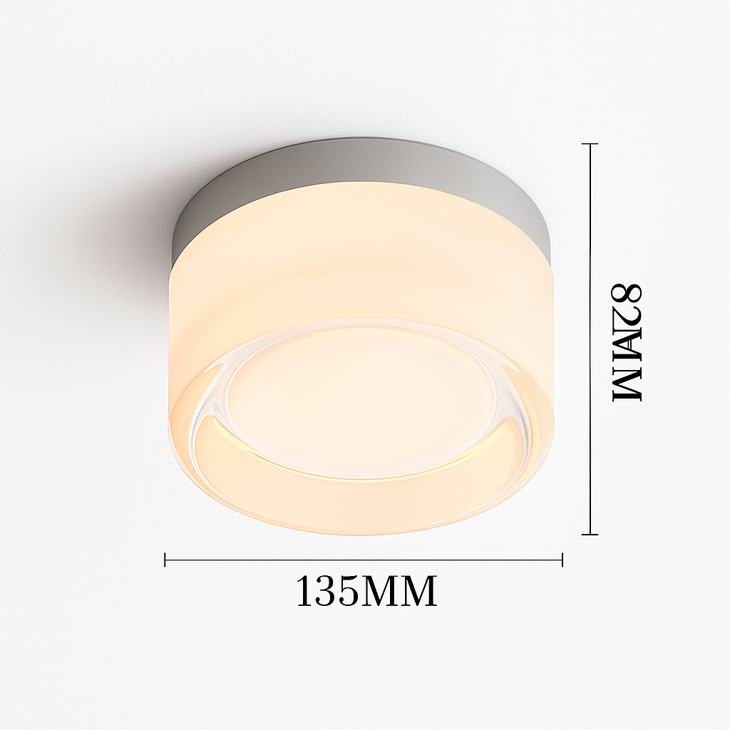 Contemporary Circle LED Wall Sconce for Hallways, Bedrooms, Bathrooms & Living Rooms