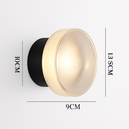 Contemporary Circle LED Wall Sconce for Hallways, Bedrooms, Bathrooms & Living Rooms