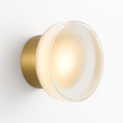 Contemporary Circle LED Wall Sconce for Hallways, Bedrooms, Bathrooms & Living Rooms