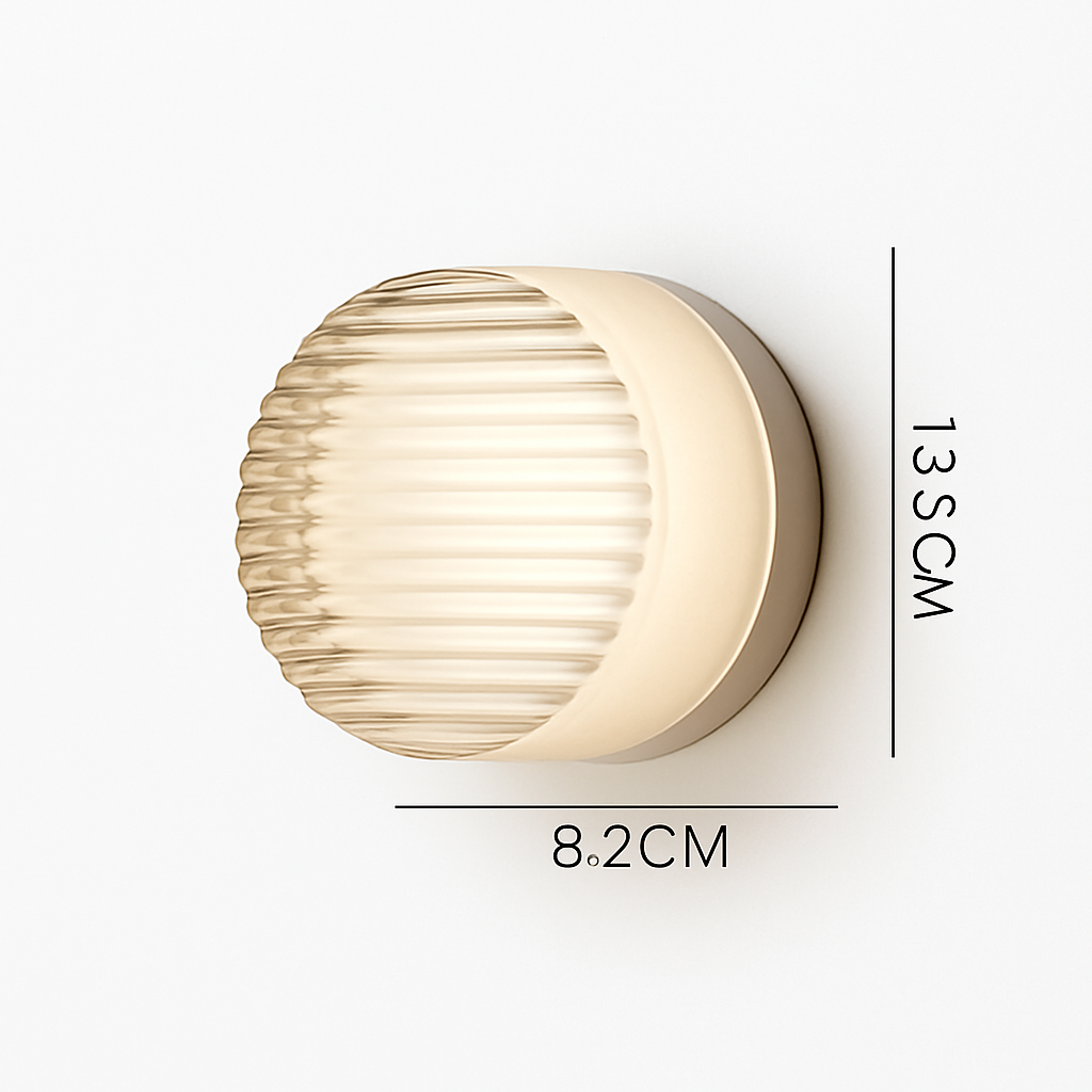 Contemporary Circle LED Wall Sconce for Hallways, Bedrooms, Bathrooms & Living Rooms