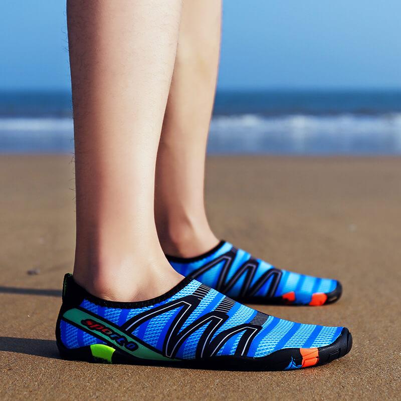 Quick-Dry Water Shoes for Swimming, Beach & Water Sports | Lightweight Aqua Socks with Drainage Holes & Anti-Slip Sole | Barefoot Wet
