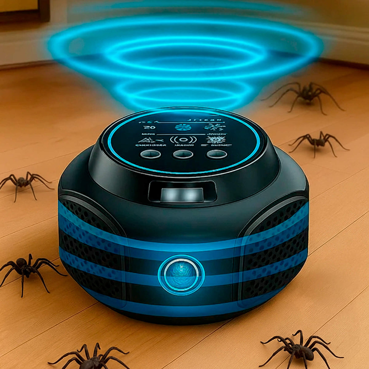 Ultrasonic Spider Repellent Plug-In for Home, Chemical-Free Pest Control Device, Safe for Kids & Pets, 3200 sq ft Coverage