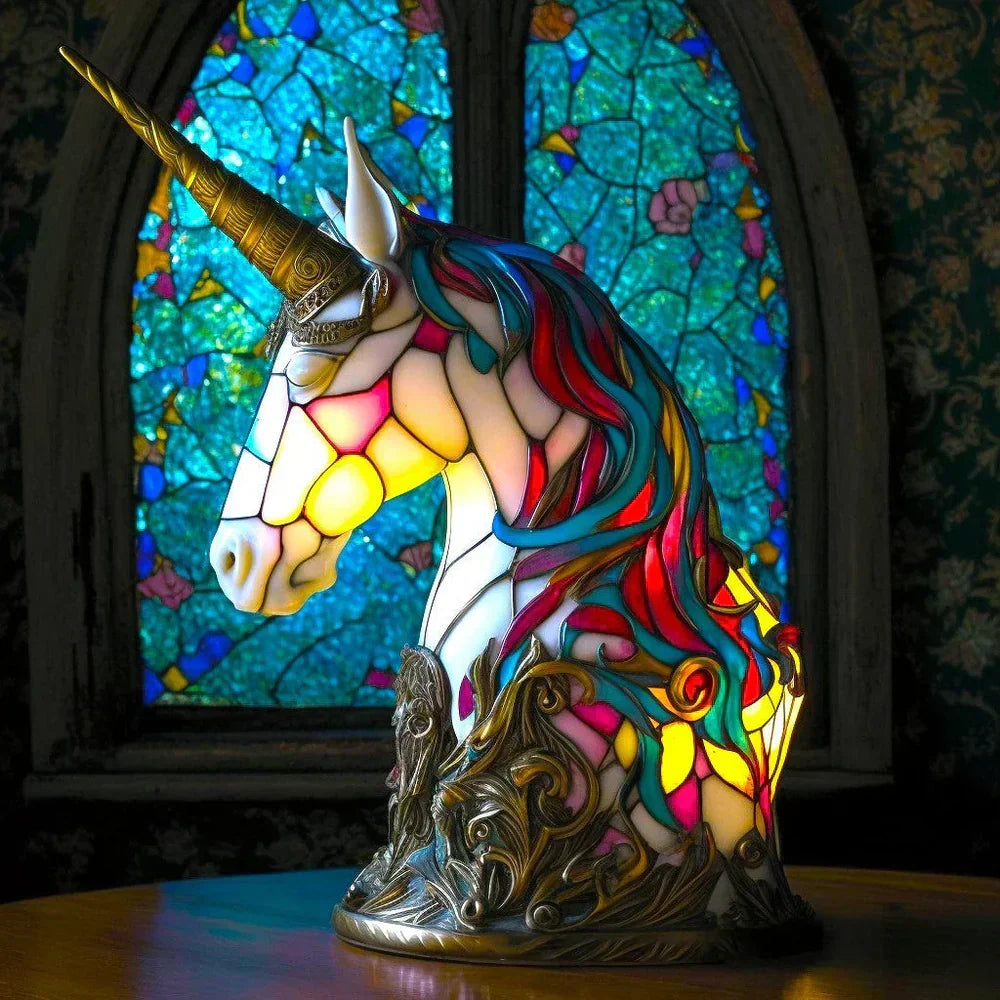 Decorative Animal Night Light Handcrafted Glass Sculpture Table Accent 12 in Tall for Bedroom Living Room Nightstand Decor 20 Wildlife