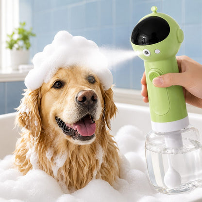 Ortekor AstroFoam Pet Bath Bubble Maker for Home Dog Baths - One-Press Dense Foam Sprayer for Less Hand-Scrubbing & Cleaner Bath Time