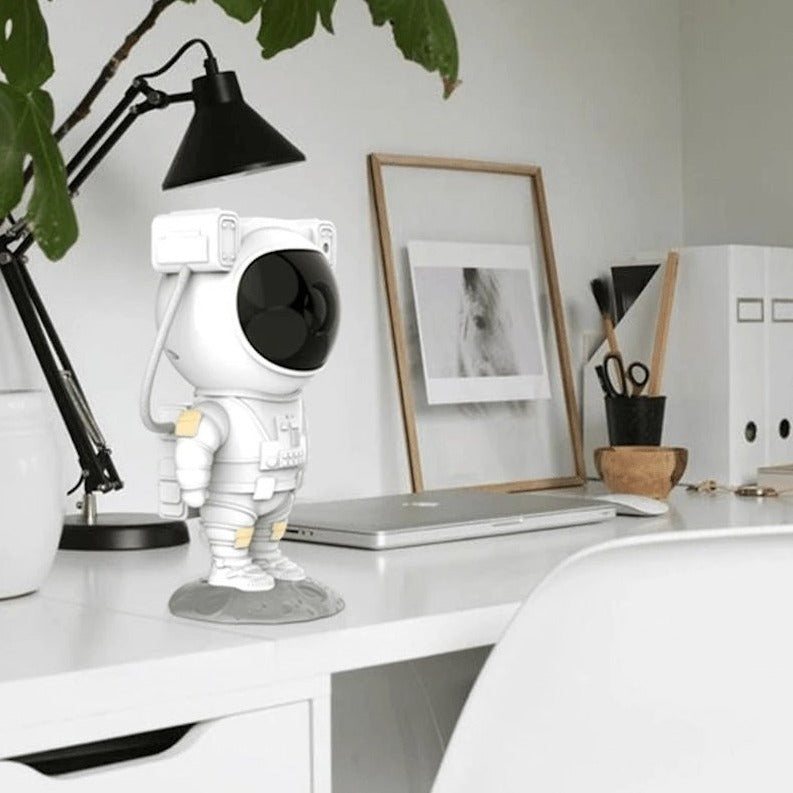 Astronaut Star Projector LED Night Light with Remote Control 8 Color Modes Rotating Head USB Powered for Bedroom Nursery Space Decor Kids Te